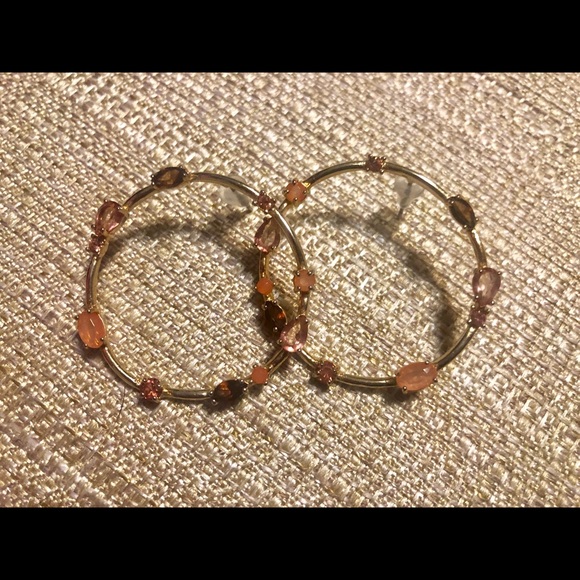 Earrings with gem stones - Picture 2 of 4